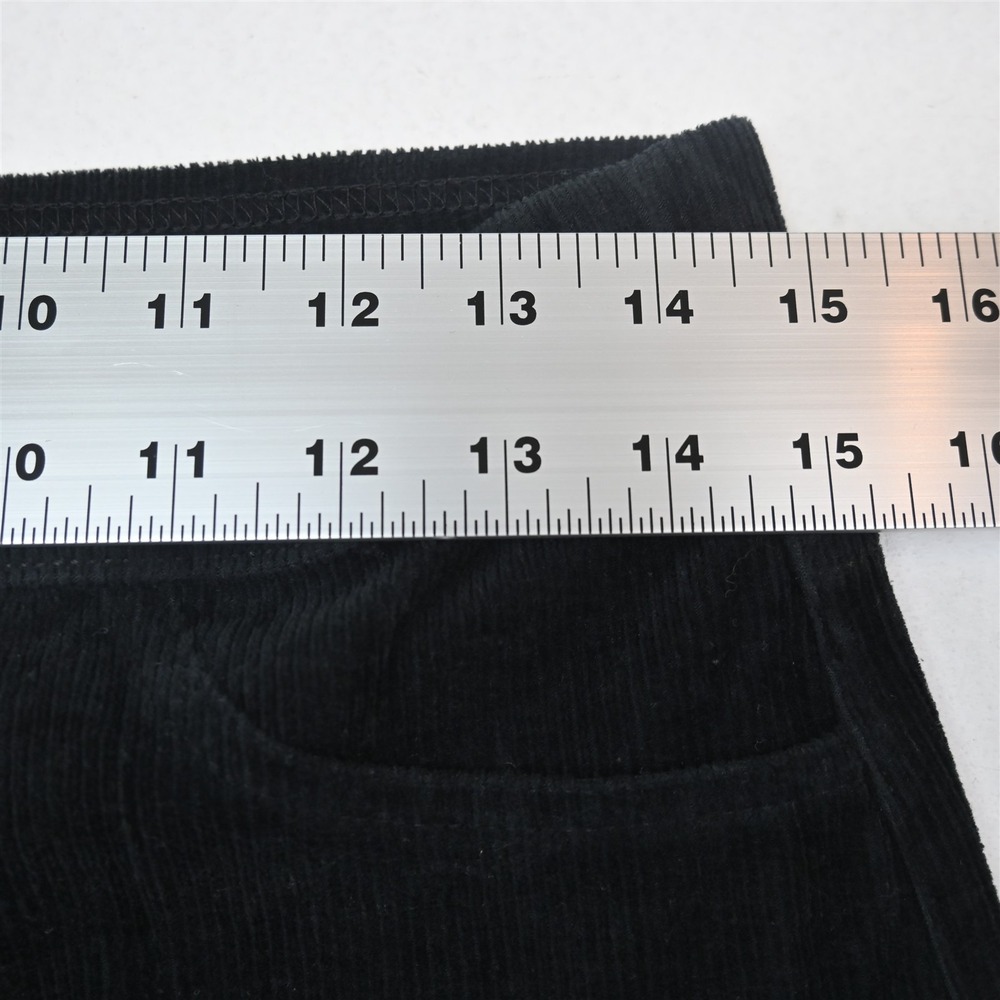 Gloria Vanderbilt M Black Corduroy Pull On Skinny Womens Pants - Picture 2 of 9
